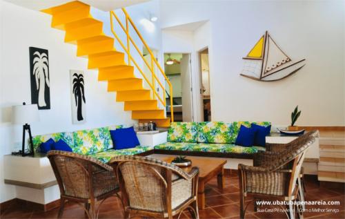 Sala com acesso aos quartos
