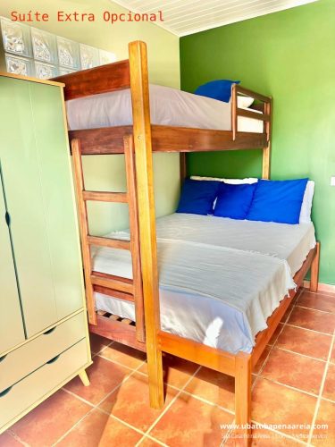 Beliche da suíte extra opcional com cama de casal embaixo